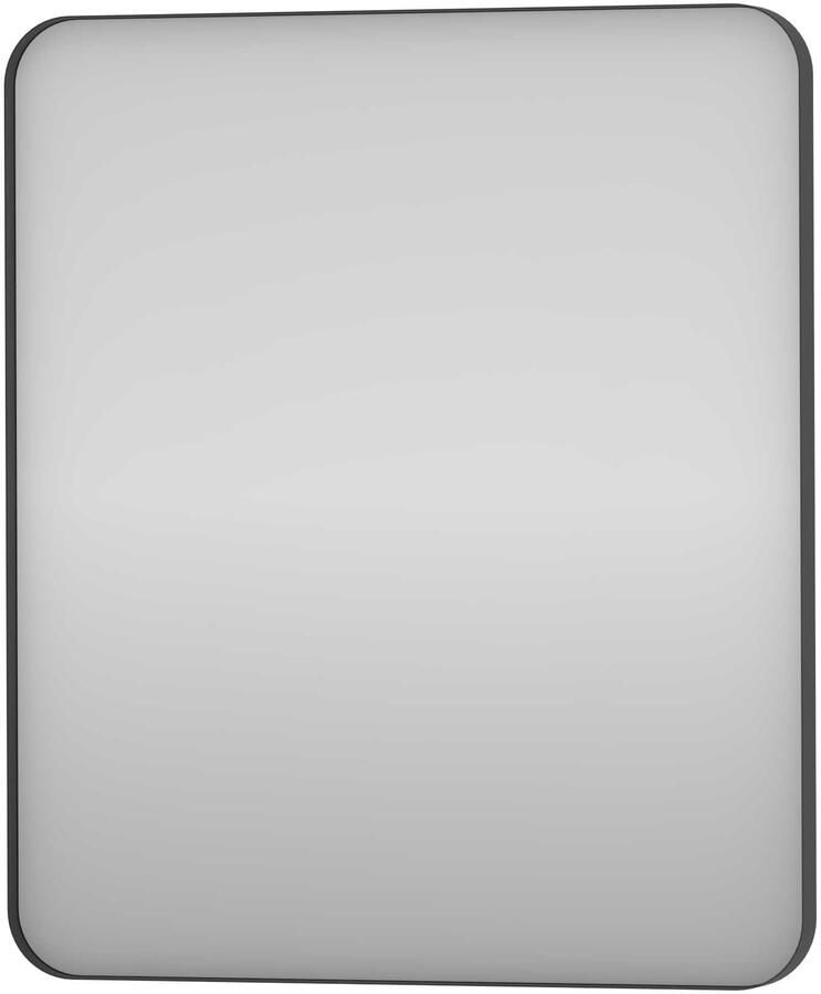 Proline Donna Spiegel Rond Kader 60x4x70 cm Mat Zwart