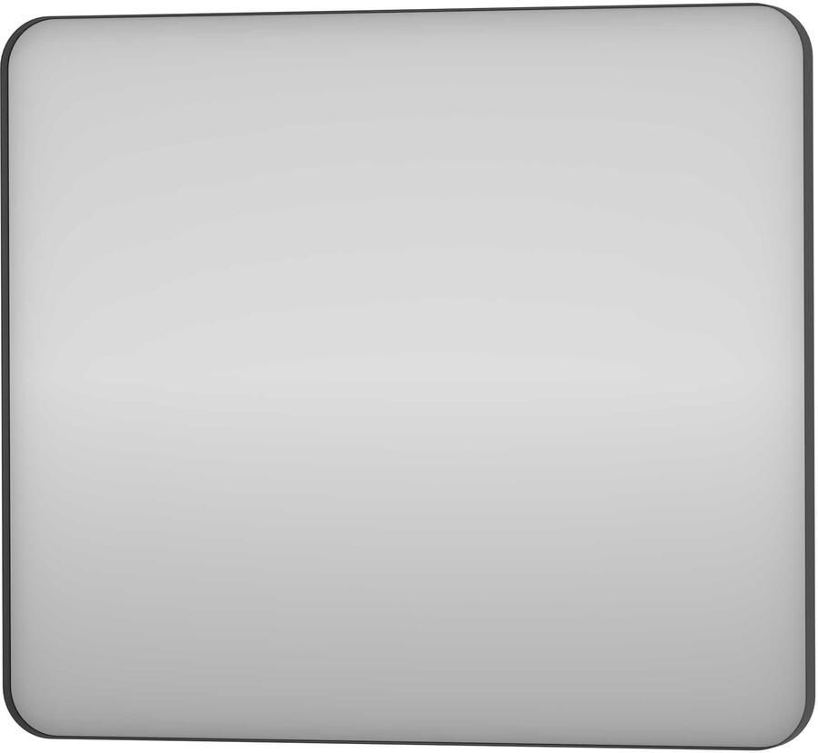 Proline Donna Spiegel Rond Kader 80x4x70 cm Mat Zwart