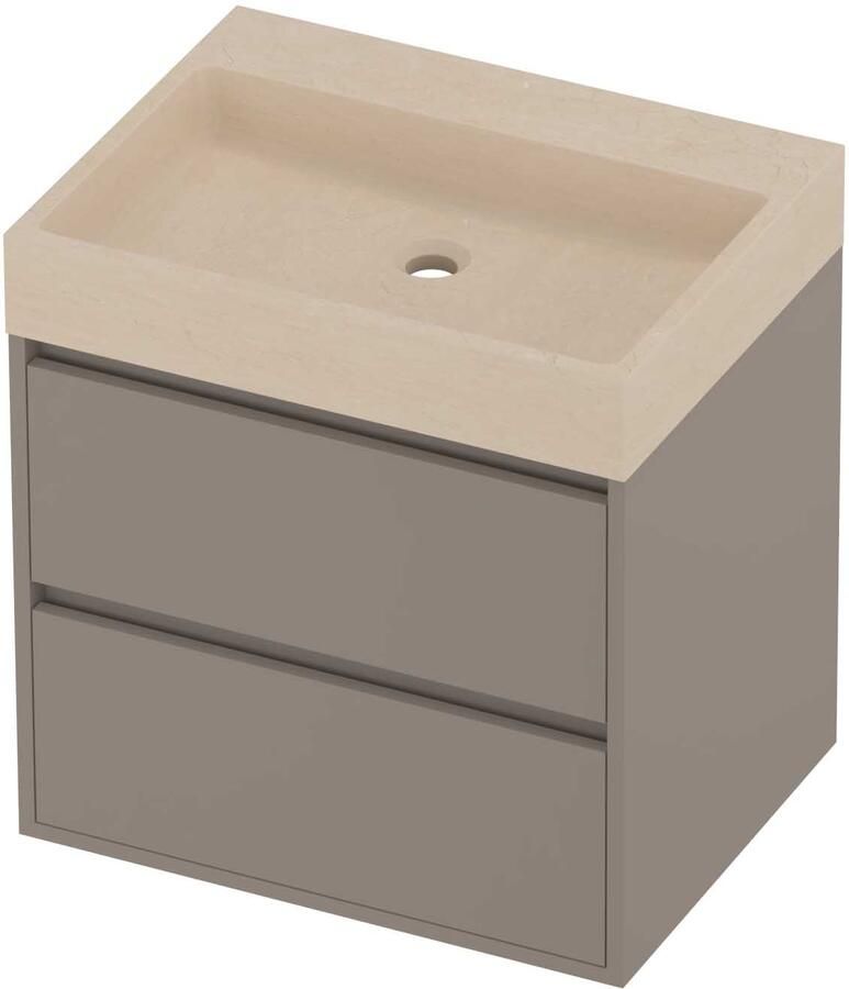 Proline Evoli Badmeubelset Hardsteen Loft 60x46x62 cm Sand Stone Clay Beige