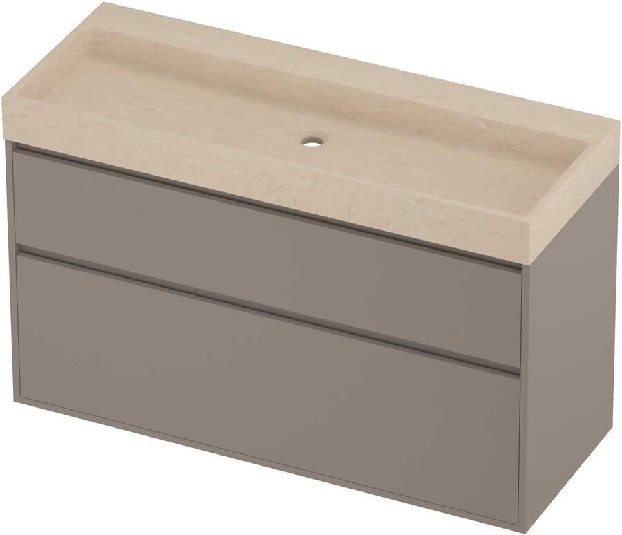 Proline Evoli Badmeubelset Hardsteen Loft Centraal 120x46x75 cm Sand Stone Clay Beige