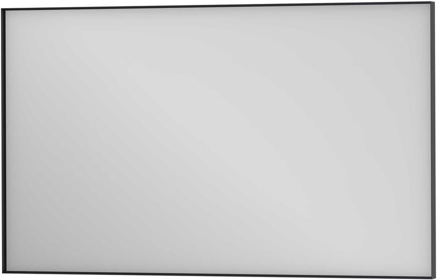 Proline Framed Spiegel Rechthoek Verzonken In Kader Optioneel 100x4x60 cm Mat Zwart
