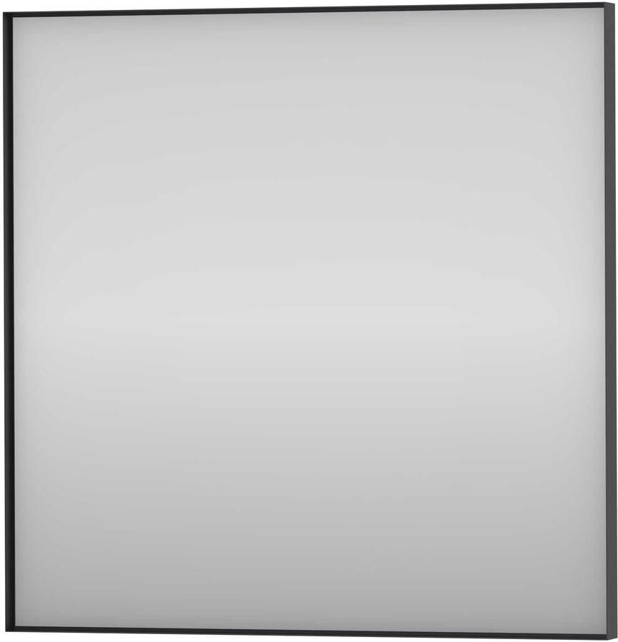 Proline Framed Spiegel Rechthoek Verzonken In Kader Optioneel 60x4x60 cm Mat Zwart