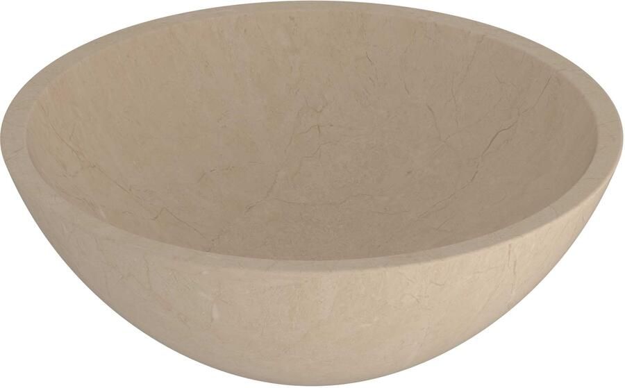 Proline Geo 40 Waskom Hardsteen Rond 40x40x15 cm Sand Stone