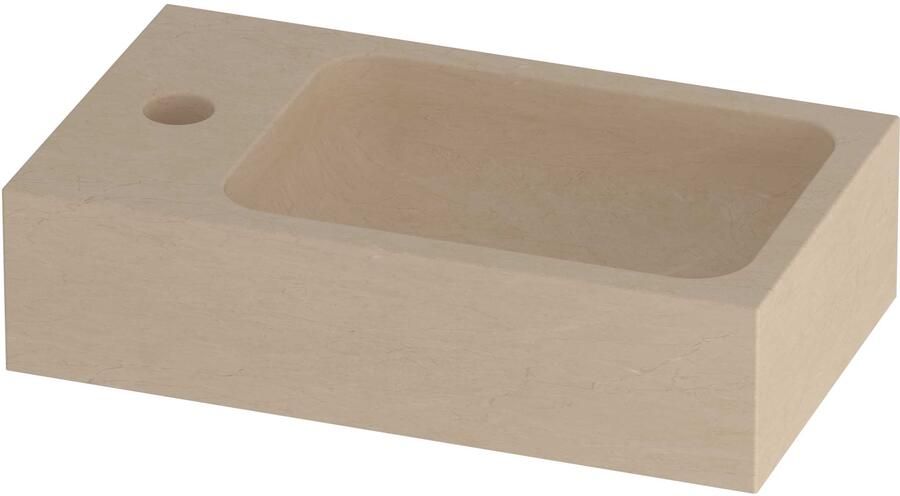 Proline HIT Fontein Hardsteen Rechthoek 1 Kraangat Links 40x23x10 cm Sand Stone
