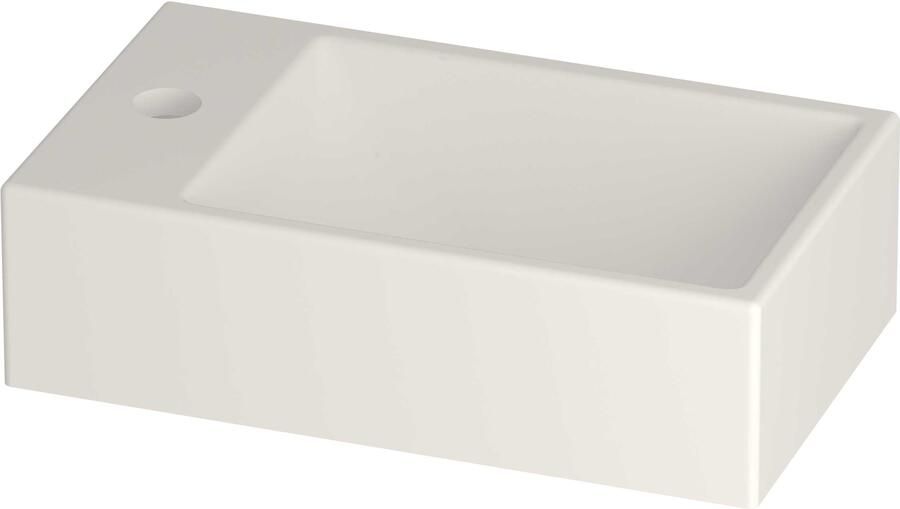 Proline HIT Fontein Porselein Rechthoek 1 Kraangat Links 40x23x11 cm Mat Wit