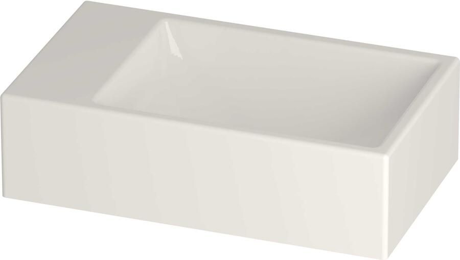 Proline HIT Fontein Porselein Rechthoek Zonder Kraangat Links 40x23x11 cm Glans Wit