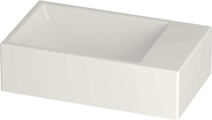 Proline HIT Fontein Porselein Rechthoek Zonder Kraangat Rechts 40x23x11 cm Glans Wit