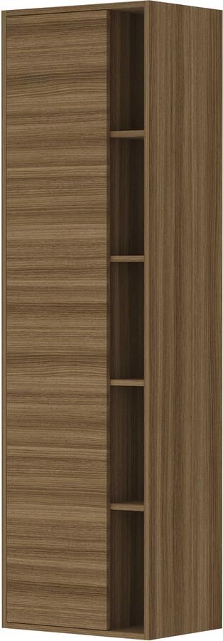 Proline Hoge Kast 1 Deur 45x35x169 cm Caramel Walnut