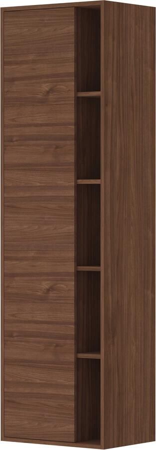 Proline Hoge Kast 1 Deur 45x35x169 cm Indian Walnut