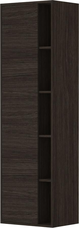 Proline Hoge Kast 1 Deur 45x35x169 cm Mokka Oak