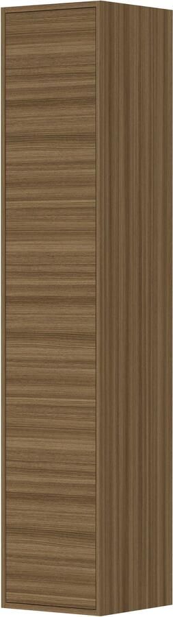Proline Hoge Kast 1 Deur Push-To-Open 35x35x169 cm Caramel Walnut