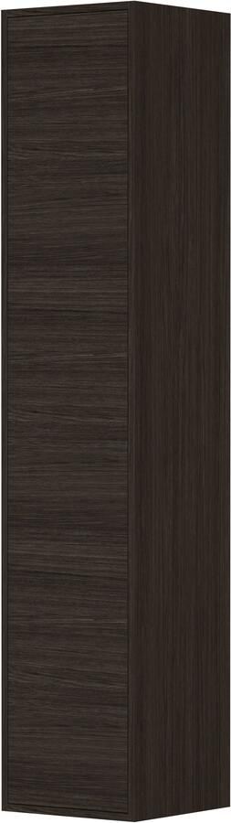 Proline Hoge Kast 1 Deur Push-To-Open 35x35x169 cm Mokka Oak