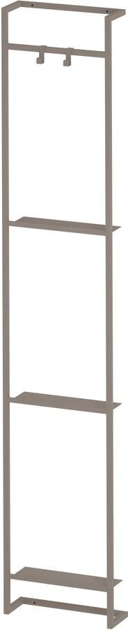 Proline Kastframe Voor Hoge Kast Met 2 Handdoekhaken 33x33x169 cm Clay Beige
