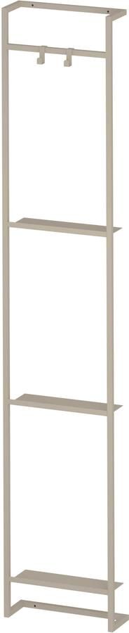 Proline Kastframe Voor Hoge Kast Met 2 Handdoekhaken 33x33x169 cm Soft Linen