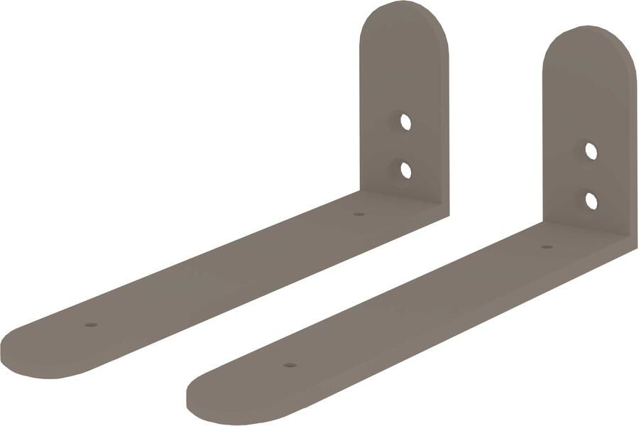 Proline Metalen Wandsteunen Voor Wandplank Clay Beige