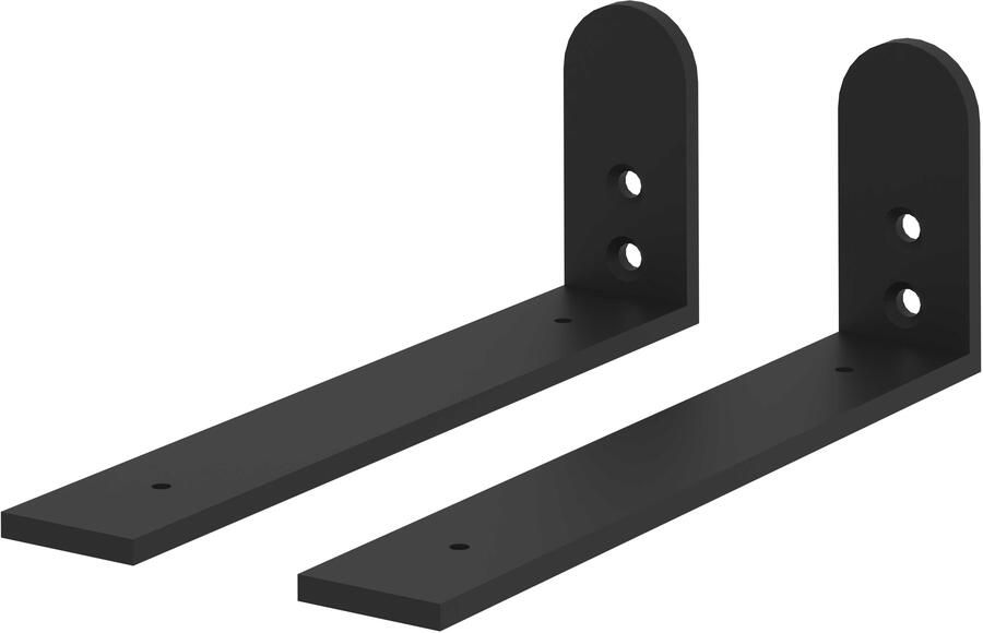 Proline Metalen Wandsteunen Voor Wandplank Mat Zwart