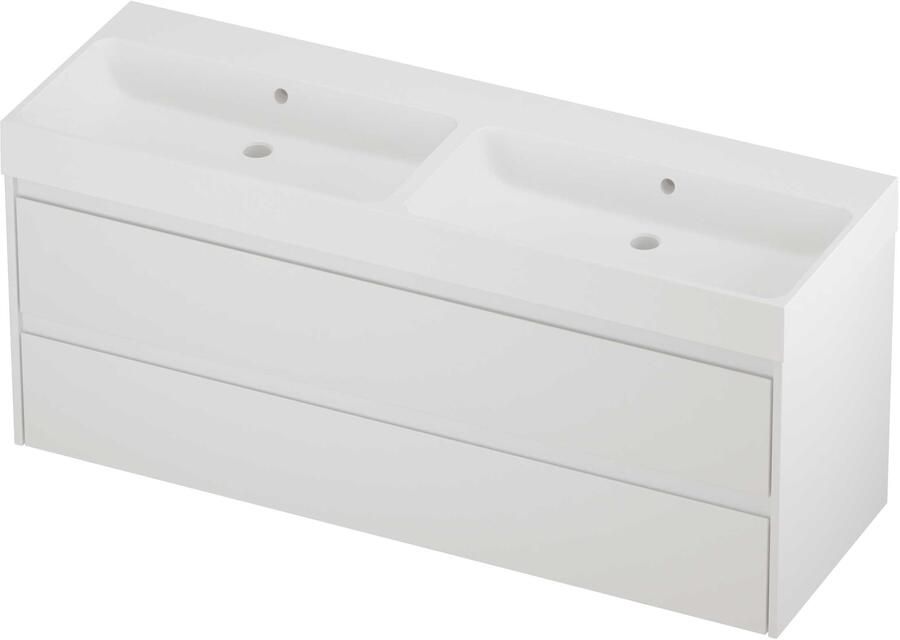 Proline Podium Badmeubelset Polystone Loft 140x46x62 cm Mat White Mat Wit