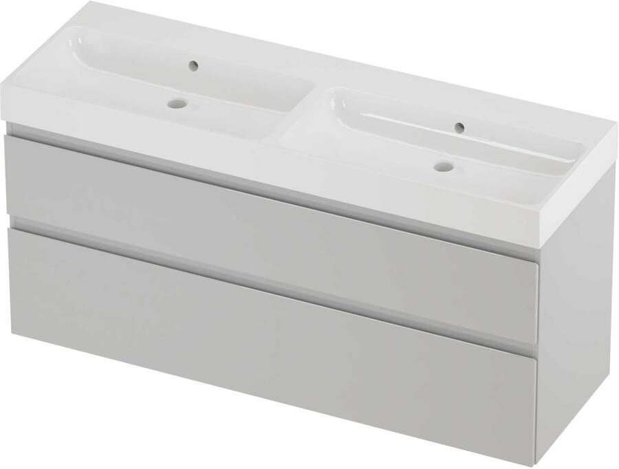 Proline Podium Badmeubelset Polystone Loft 140x46x70 cm Glans Wit Glans Wit