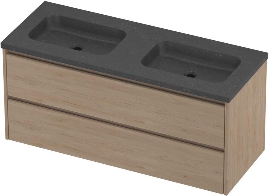 Proline Rollo Badmeubelset Hardsteen Elegant 120x46x54 cm Blue Stone Ideal Oak