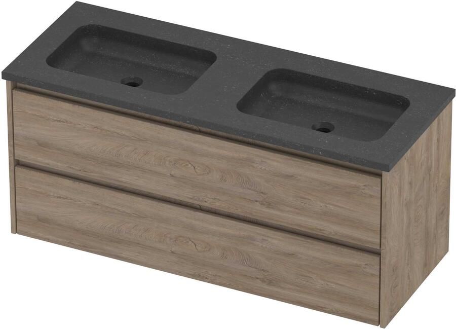 Proline Rollo Badmeubelset Hardsteen Elegant 120x46x54 cm Blue Stone Raw Oak