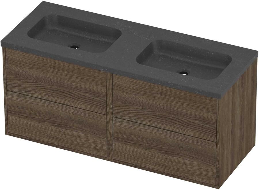 Proline Rollo Badmeubelset Hardsteen Elegant 120x46x54 cm Blue Stone Vital Oak