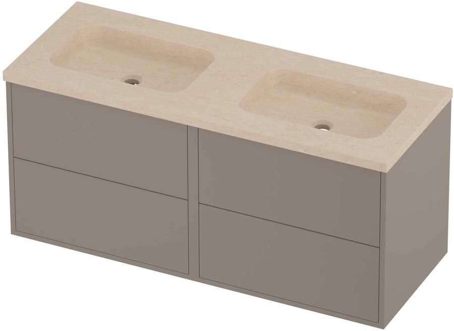 Proline Rollo Badmeubelset Hardsteen Elegant 120x46x54 cm Sand Stone Clay Beige