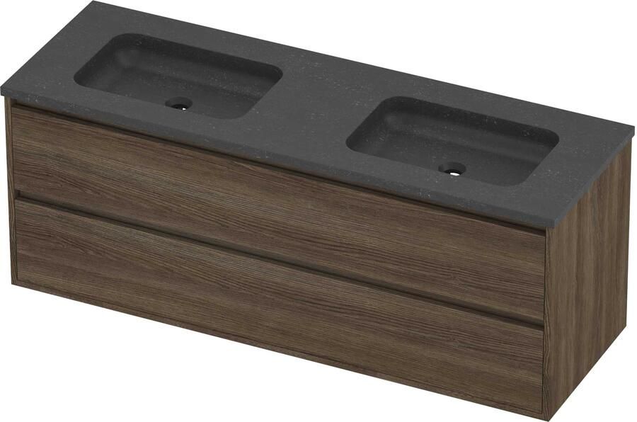 Proline Rollo Badmeubelset Hardsteen Elegant 140x46x54 cm Blue Stone Vital Oak