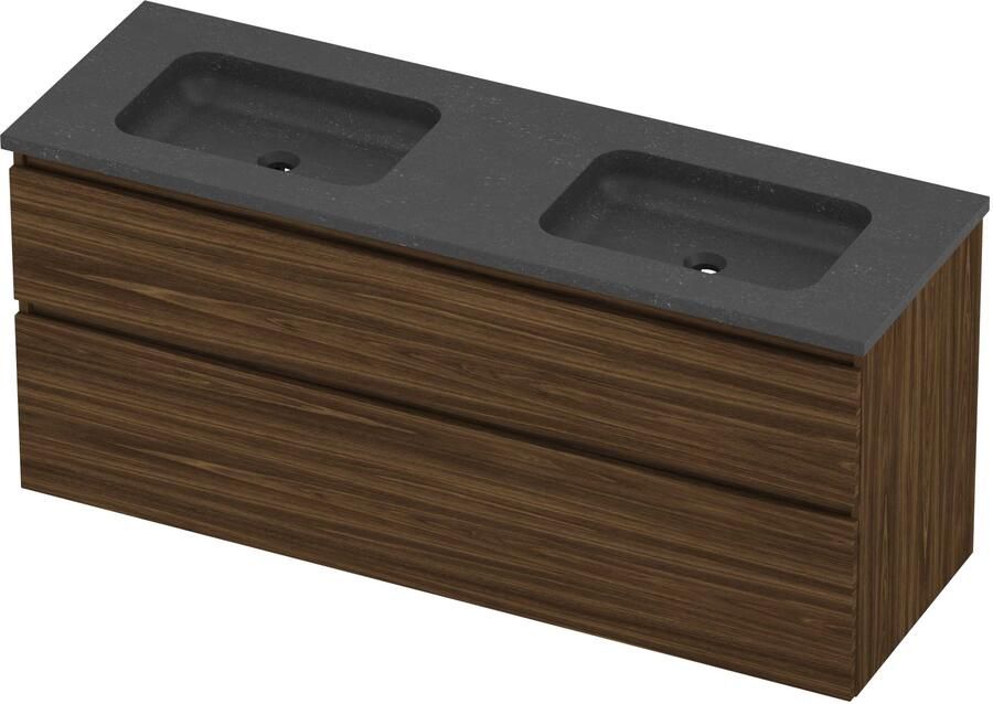 Proline Rollo Badmeubelset Hardsteen Elegant 140x46x62 cm Blue Stone Cabana Oak
