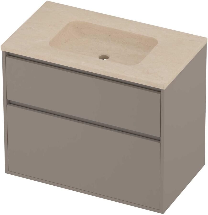 Proline Rollo Badmeubelset Hardsteen Elegant 80x46x67 cm Sand Stone Clay Beige