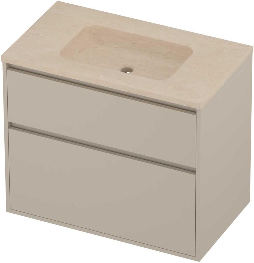 Proline Rollo Badmeubelset Hardsteen Elegant 80x46x67 cm Sand Stone Soft Linen