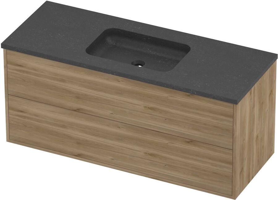 Proline Rollo Badmeubelset Hardsteen Elegant Voor Grepen 120x46x54 cm Blue Stone Cider Oak