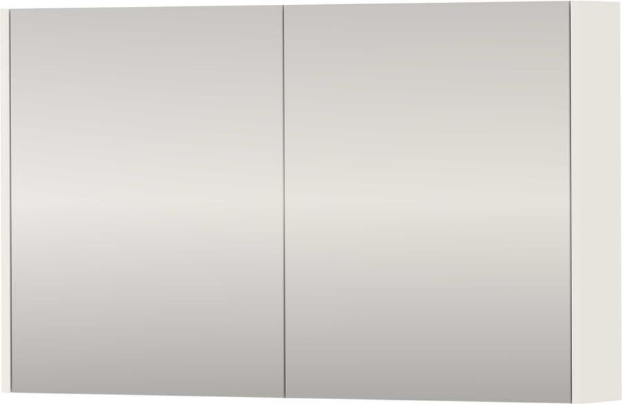 Proline SPK Comfort Spiegelkast Dubbelzijdig 100x14x60 cm Hoogglans Wit