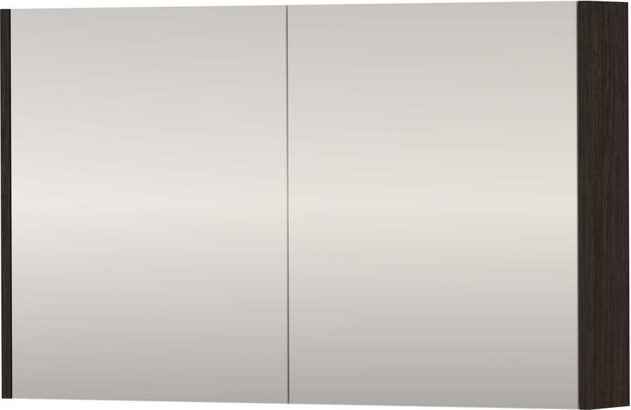 Proline SPK Comfort Spiegelkast Dubbelzijdig 100x14x60 cm Mokka Oak