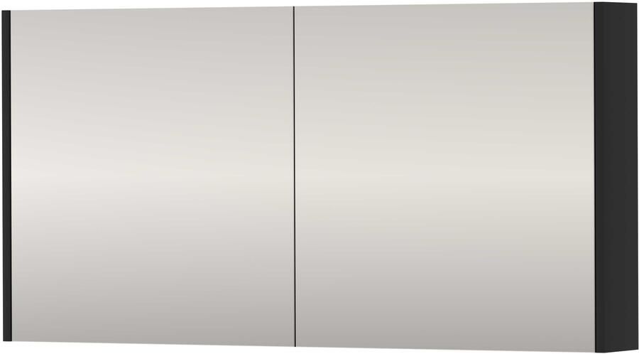 Proline SPK Comfort Spiegelkast Dubbelzijdig 120x14x60 cm Mat Zwart