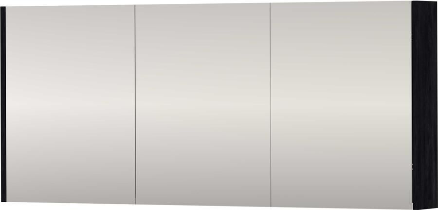 Proline SPK Comfort Spiegelkast Dubbelzijdig 140x14x60 cm Black Oak