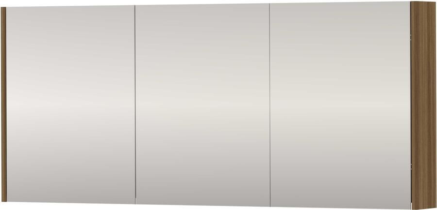 Proline SPK Comfort Spiegelkast Dubbelzijdig 140x14x60 cm Caramel Walnut
