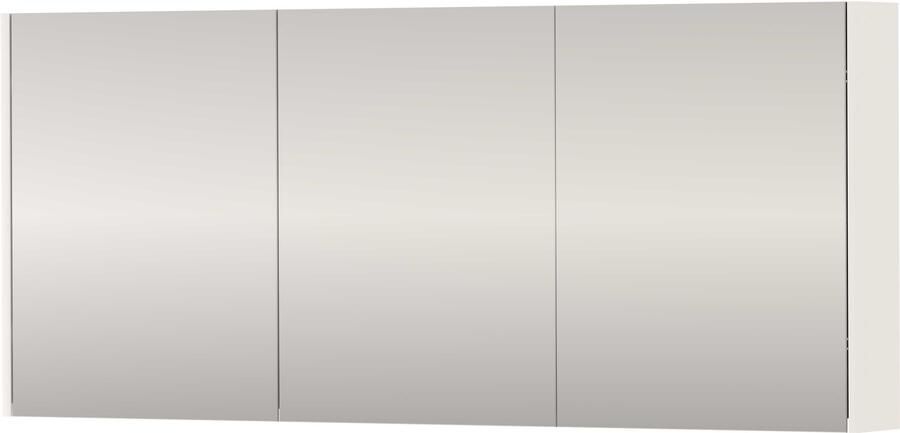 Proline SPK Comfort Spiegelkast Dubbelzijdig 140x14x60 cm Hoogglans Wit