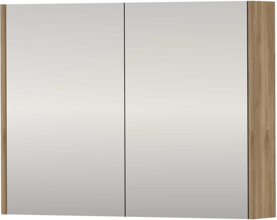 Proline SPK Comfort Spiegelkast Dubbelzijdig 80x14x60 cm Cider Oak