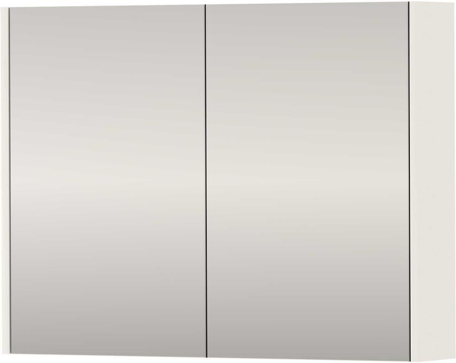 Proline SPK Comfort Spiegelkast Dubbelzijdig 80x14x60 cm Hoogglans Wit