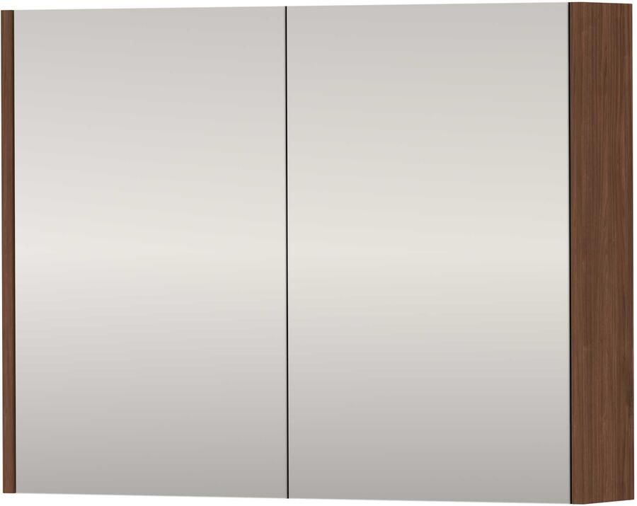Proline SPK Comfort Spiegelkast Dubbelzijdig 80x14x60 cm Indian Walnut