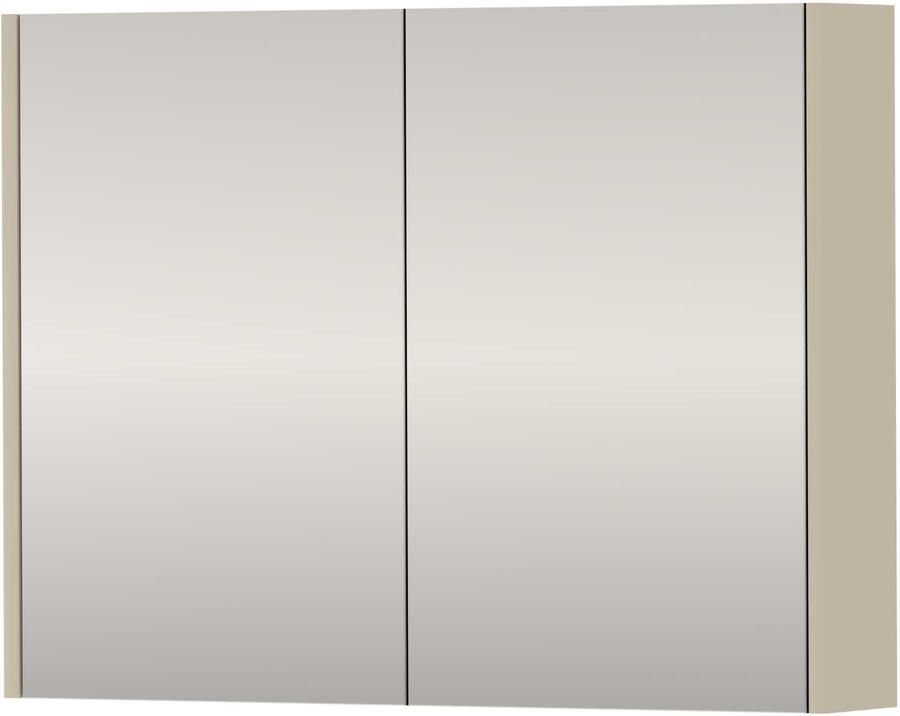 Proline SPK Comfort Spiegelkast Dubbelzijdig 80x14x60 cm Soft Linen