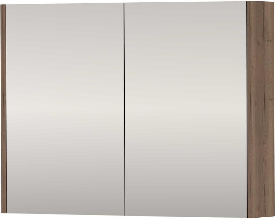 Proline SPK Comfort Spiegelkast Dubbelzijdig 80x14x60 cm Terra Oak