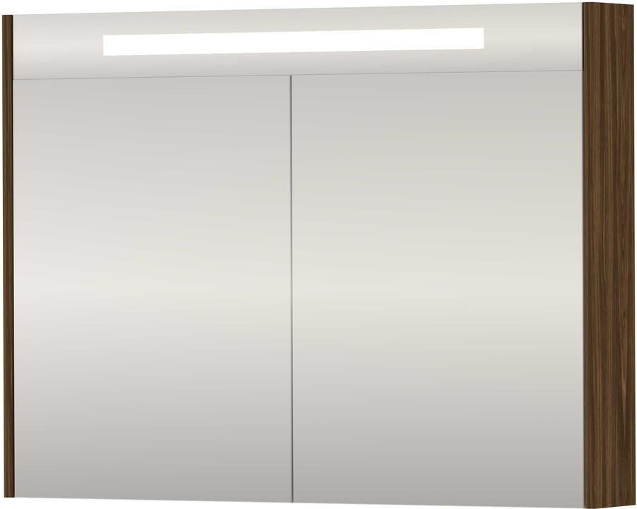 Proline SPK Premium Spiegelkast LED 100x14x74 cm Cabana Oak