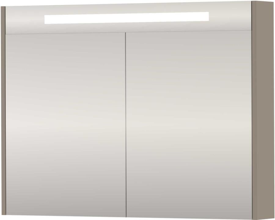 Proline SPK Premium Spiegelkast LED 100x14x74 cm Clay Beige