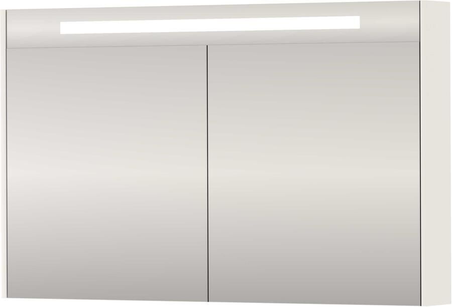 Proline SPK Premium Spiegelkast LED 120x14x74 cm Hoogglans Wit