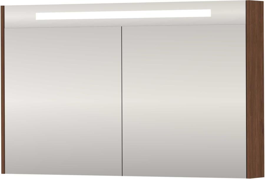 Proline SPK Premium Spiegelkast LED 120x14x74 cm Indian Walnut