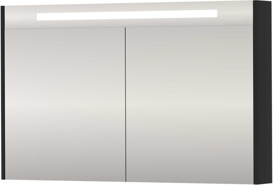 Proline SPK Premium Spiegelkast LED 120x14x74 cm Mat Zwart