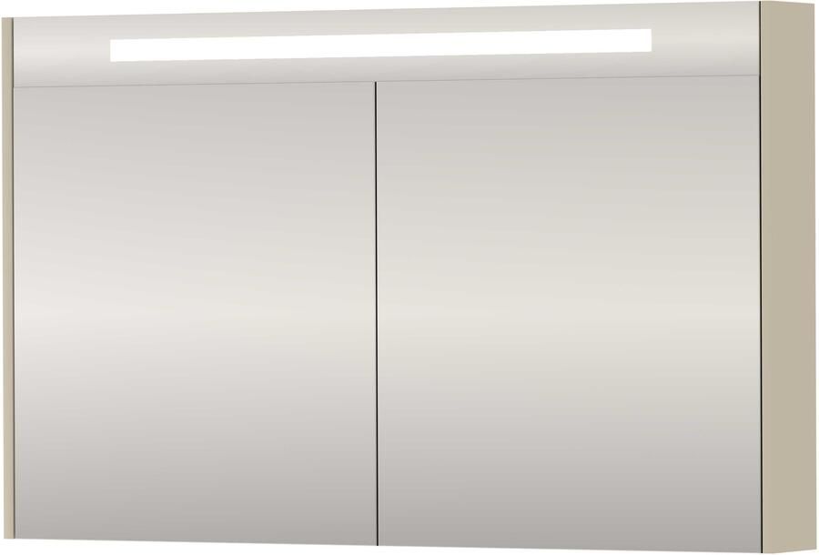 Proline SPK Premium Spiegelkast LED 120x14x74 cm Soft Linen