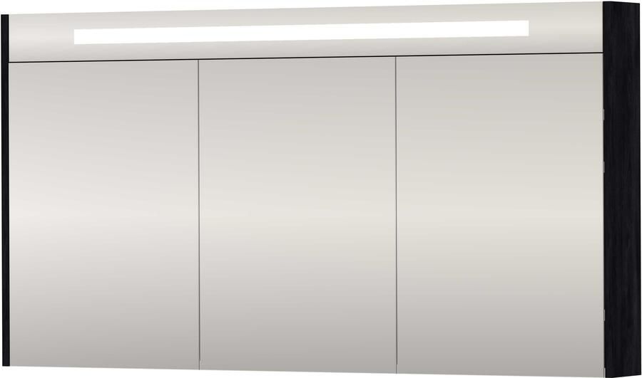 Proline SPK Premium Spiegelkast LED 140x14x74 cm Black Oak