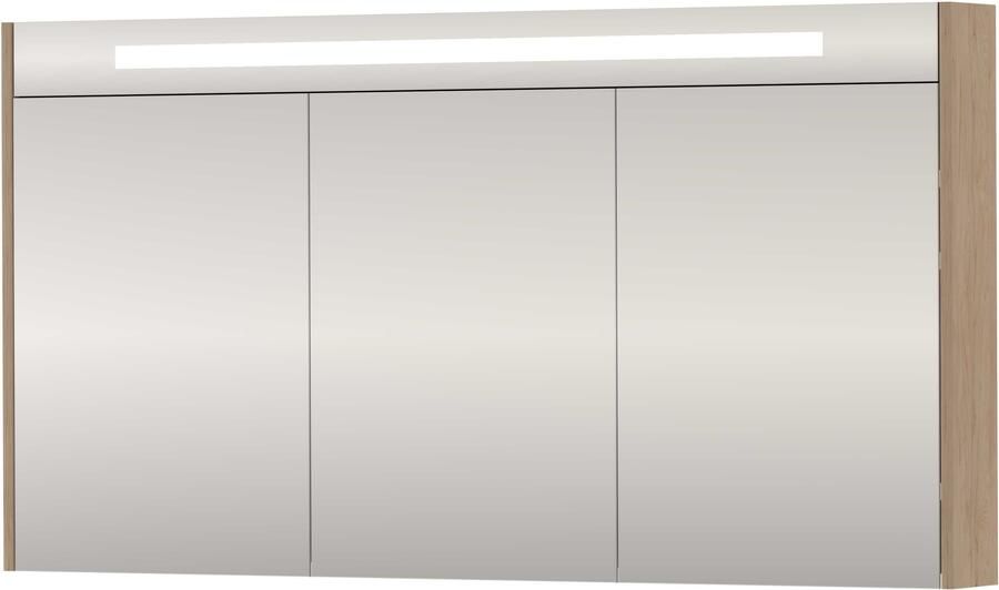 Proline SPK Premium Spiegelkast LED 140x14x74 cm Ideal Oak